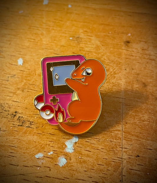 Charmander! GB Enamel Pin